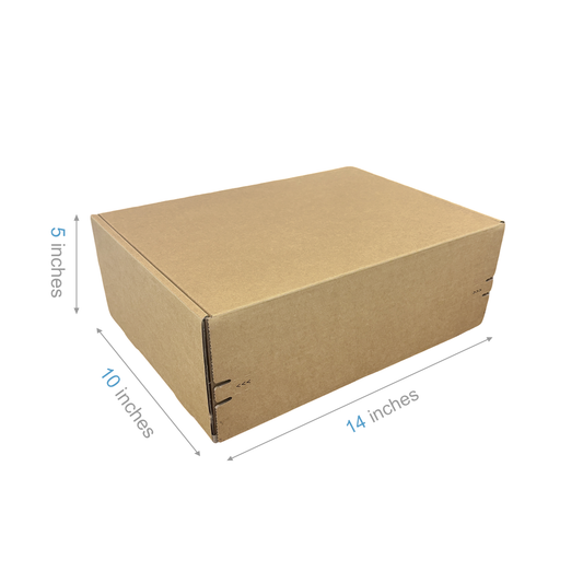 14" x 10" x 5" - Kraft Mailer Boxes Self-Seal Tape - Bundle of 40 - KIS PAPER - 6092; $2.196/pc