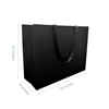 Vogue Black Laminated Contour Luxe Paper Bags (16″ × 6″ × 12″) with Black Ribbon Handles – 100 pcs/case – SKU #6077