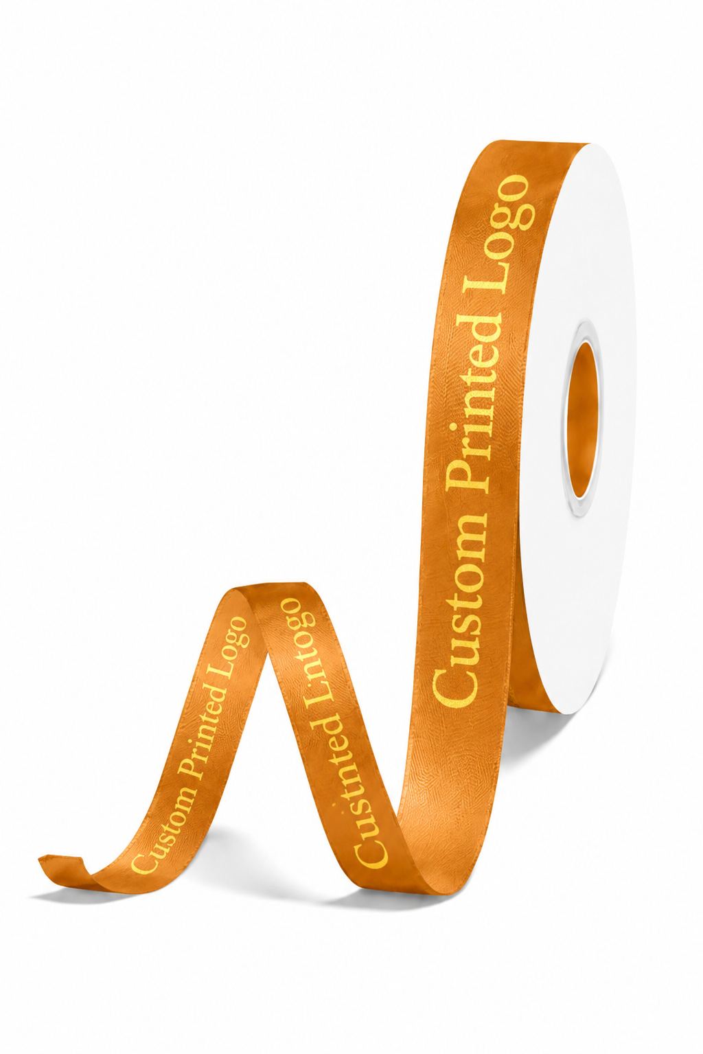 Custom Print Old Gold Solid Single-Face Satin Ribbon – 3 Sizes (⅝″, ⅞″, 1½″)