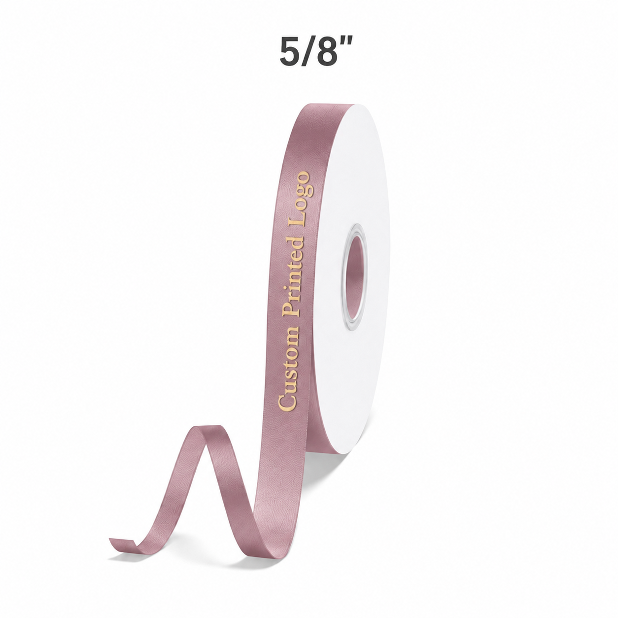 Custom Print Cameo Solid Single-Face Satin Ribbon – 3 Sizes (⅝″, ⅞″, 1½″)