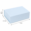 Foldable Rigid Magnetic Closure Gift Box, Blue – 9 × 6.7 × 2.75 in | Pack of 10 | SKU 6333