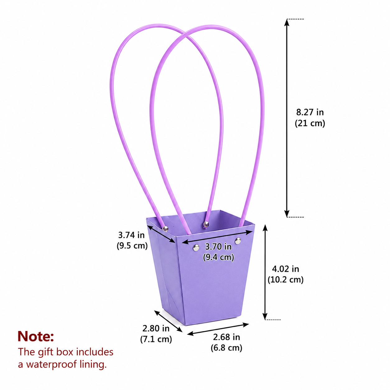 Dark Purple Waterproof Flower Pot Bags – 4 Sizes (Small, Medium, Large, Extra Large) | 50pcs/Bundle