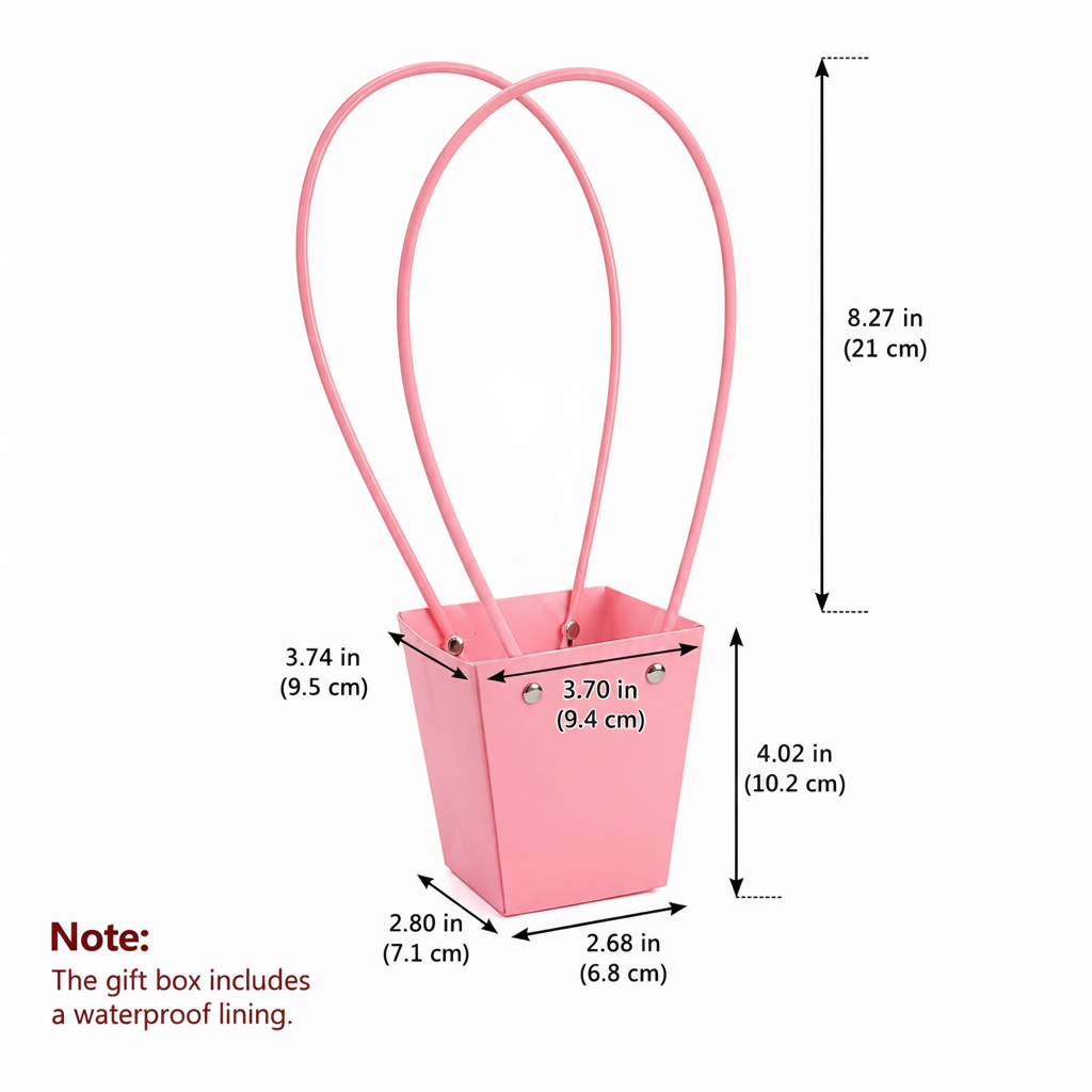 Pink Waterproof Flower Pot Bags – 4 Sizes (Small, Medium, Large, Extra Large) | 50pcs/Bundle