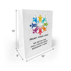 Custom Printed Euro Tote Debbie White Paper Bags (10″ × 5″ × 13″) with Rope Handles - SKU #5311