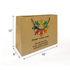 Custom Printed Euro Tote Vogue Kraft Paper Bags 16" x 6" x 12" with Rope Handles - SKU #5313