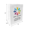 Custom Printed Euro Tote Cub White Paper Bags (8.5″ × 4.75″ × 10.25″) with Rope Handles - SKU 5304
