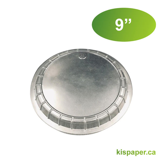 9" - Plastic Dome Lid for Aluminum Containers - Carton of 500 - KIS PAPER - 5084; $0.117/pc