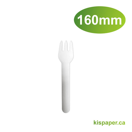 160mm - Paper Fork - Carton of 1000 - Carton of 1000 - KIS PAPER - 1107; From $0.07/pc