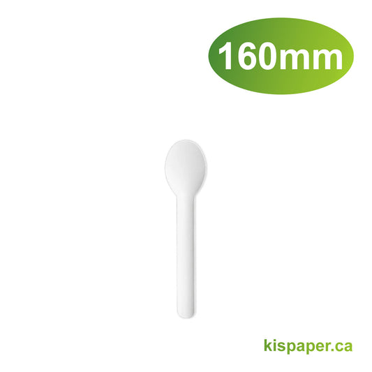 160mm - Paper Spoon - Carton of 1000 - Carton of 1000 - KIS PAPER - 1108; From $0.07/pc