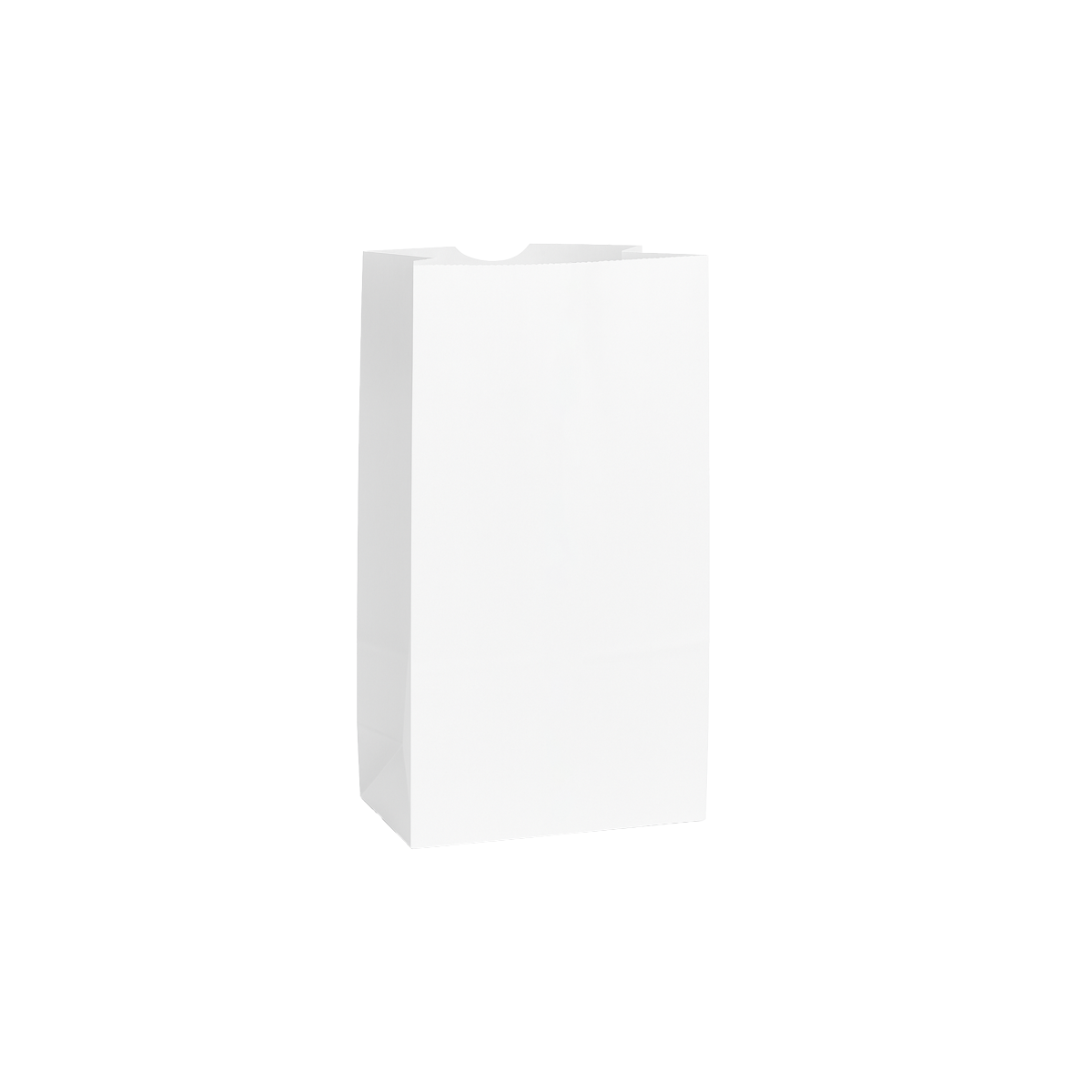 #3 - 4.5" x 3.75" x 9" - Prescription Bags - White Grocery Bags - Carton of 1000 - KIS PAPER - 6023; $0.058/pc