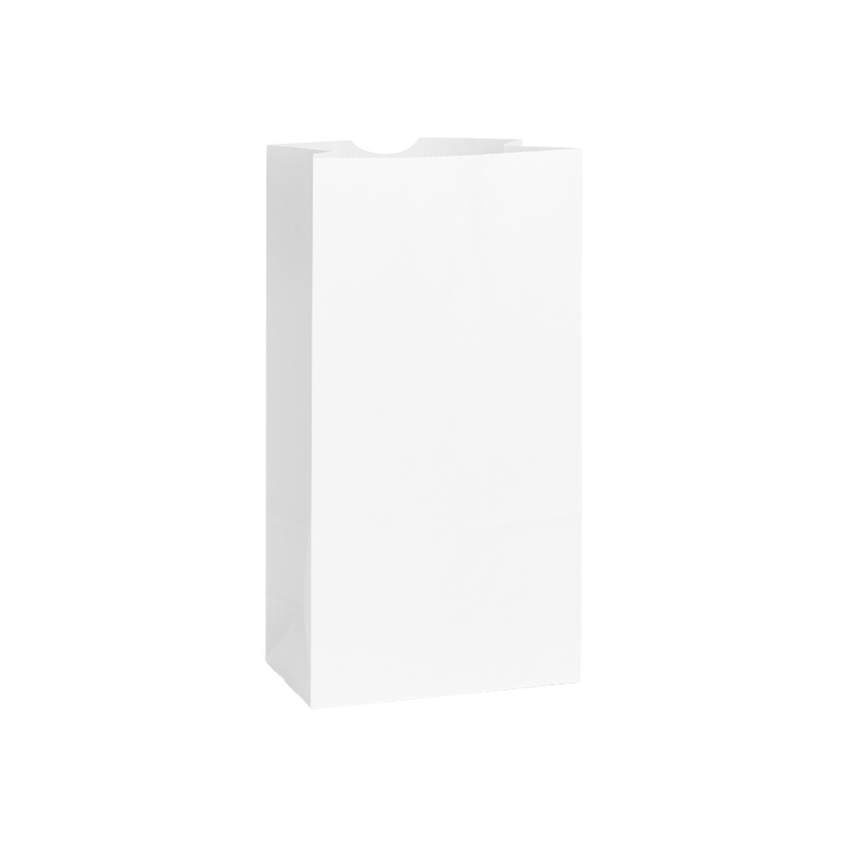 #8 - 6.25" x 3.75" x 12" - Prescription Bags - White Grocery Bags - Carton of 1000 - KIS PAPER - 6025; $0.073/pc