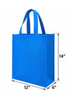 Blue Non-Woven Tote Bags – 12" × 6" × 14" – 200pcs/case – SKU# 6253