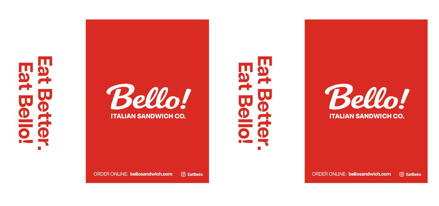 Custom Bello White Paper Bags with Twisted Handles, 9x7x12", 100gsm virgin pulp, SKU#6787