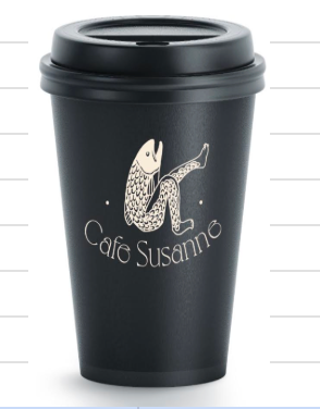 8oz Black Double Wall Paper Coffee Cup