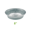 8" - Aluminum Heavy-Duty Containers Round - Carton of 500 - KIS PAPER - 5081; $0.193/pc
