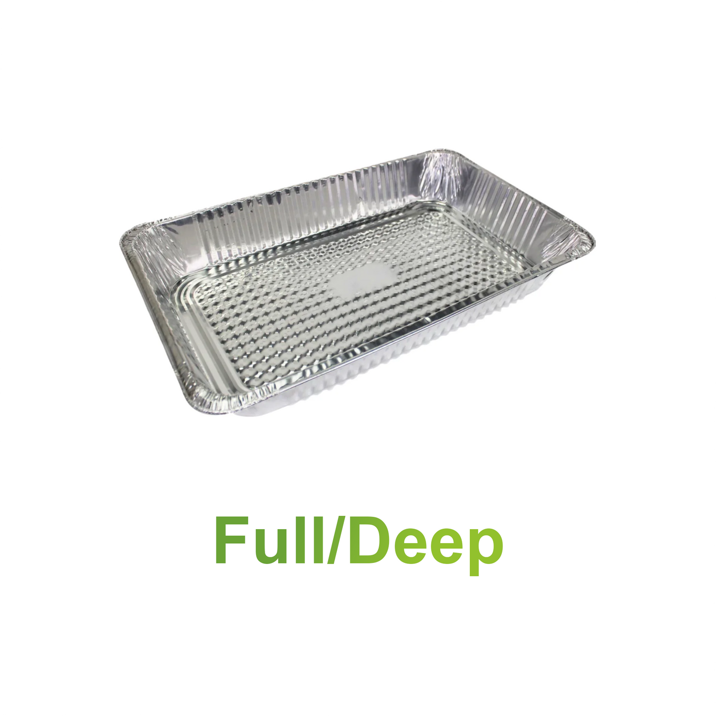 Deep - Aluminum Full Size Heavy-Duty Steam Table Pan - Carton of 50 - KIS PAPER - 5289; $1.638/pc