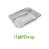 Deep - Aluminum Half Size Heavy-Duty Steam Table Pan - Carton of 100 - KIS PAPER - 5087; $0.561/pc