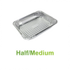 Medium - Aluminum Half Size Heavy-Duty Steam Table Pan - Carton of 100 - KIS PAPER - 5086; $0.524/pc