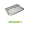 Shallow - Aluminum Half Size Heavy-Duty Steam Table Pan - Carton of 100 - KIS PAPER - 5085; $0.518/pc