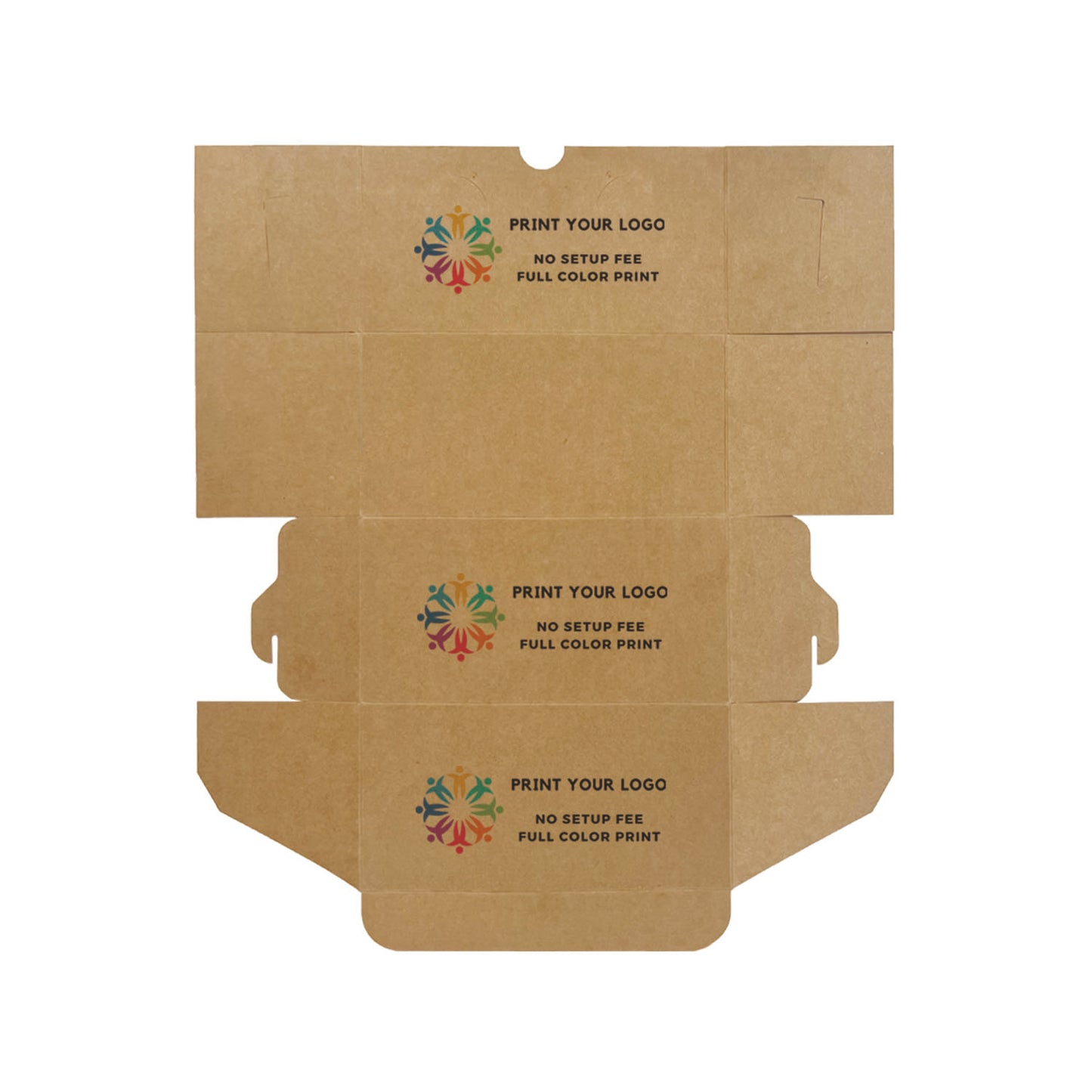 14" x 10" x 4" - Custom Kraft Bakery Boxes - Carton of 100 - KIS PAPER - 1290; Full Color Custom Print, Printed in Canada; $1.3/pc