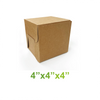 4" x 4" x 4" - Kraft Bakery Boxes - Carton of 100 - KIS PAPER - 5332; $0.29/pc