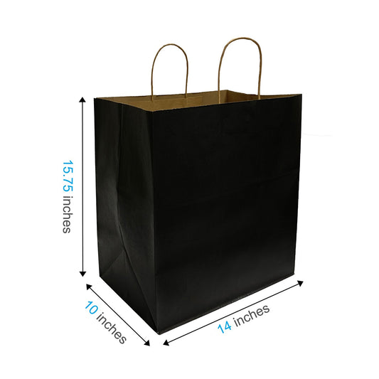 Color Super Royal 14x10x15.75 inches Paper Shopping Bags with Twisted Handles