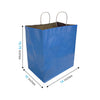 Blue Paper Shopping Bag with Twisted Handles (14" x 10" x 15.75"), Super Royal, SKU #5326