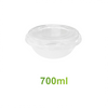 700ml - Clear PP Donburi Bowls Sets - Carton of 300 - KIS PAPER - 5209; $0.29/set