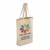 Custom Printed Canvas Tote Bag, 15" x 3" x 16", 5oz Cotton Canvas, Long Handles, SKU #6235