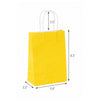 Yellow Paper Shopping Bag with Twisted Handles (5.9" x 3.2" x 8.3"), Gem, SKU #6502