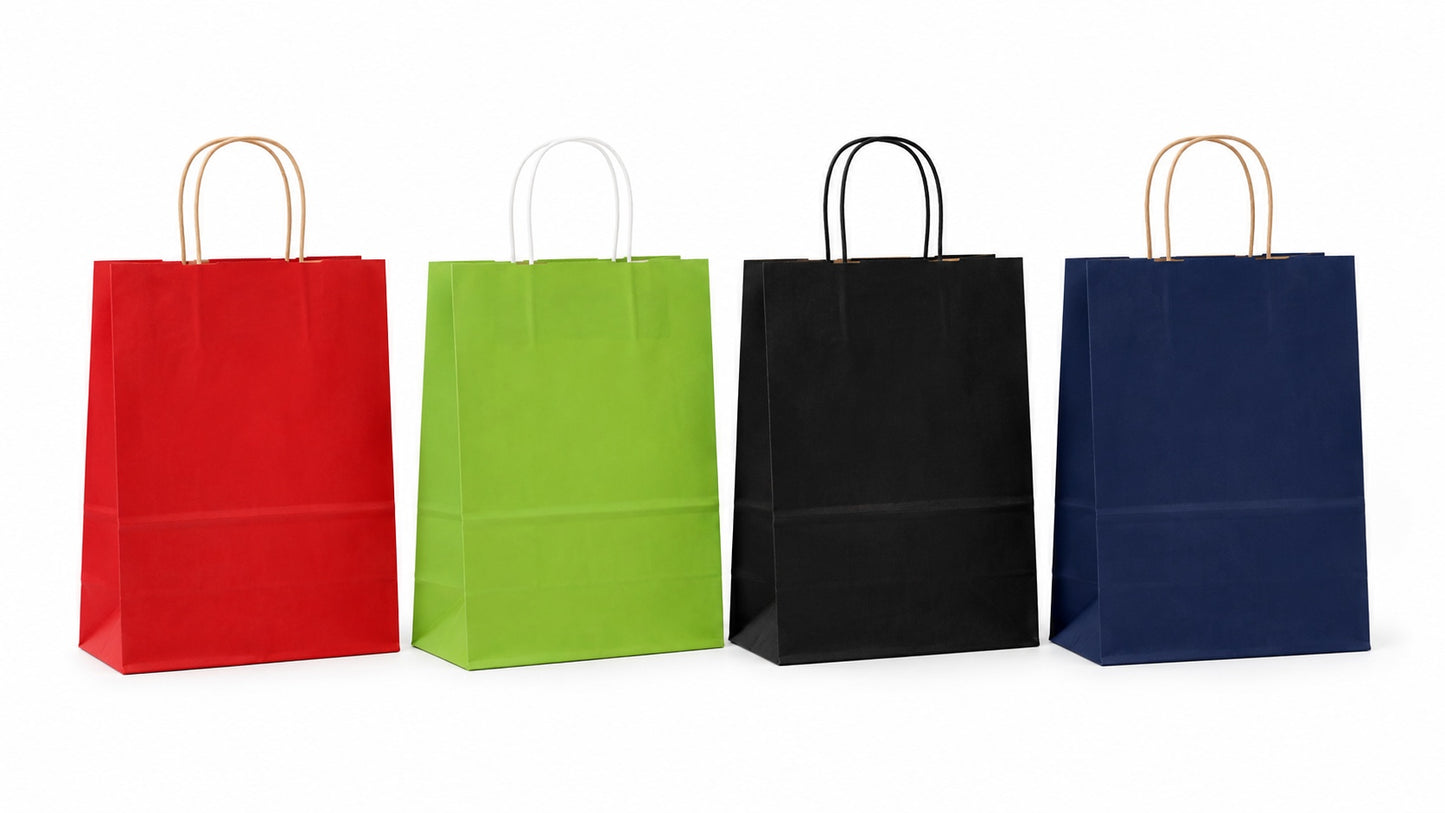 Color Debbie 10 x 5 x 13 inches Paper Shopping Bag with Twisted Handles