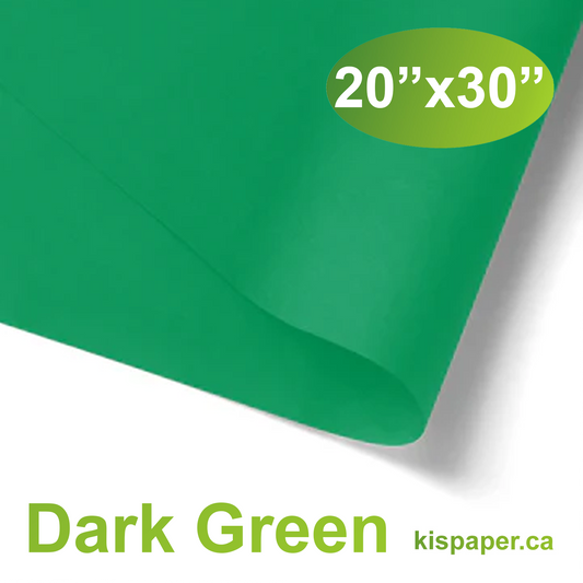 480pcs 20x30 inches Dark Green Solid Tissue Paper; $0.066/pc