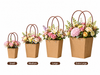 Kraft Brown Waterproof Flower Pot Bags – 4 Sizes (Small, Medium, Large, Extra Large) | 50pcs/Bundle