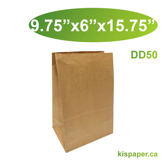 500pcs DD50 Grocery Bags 9.75x6x15.75 inches; $0.12/pc