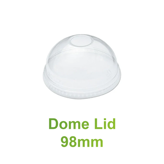 98mm Opening - PET Dome Lid for Cold Drink Cups - Carton of 1000 - KIS PAPER - 5114; $0.045/pc