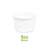5oz White Paper Soup Container – 86mm (1000 Pack)