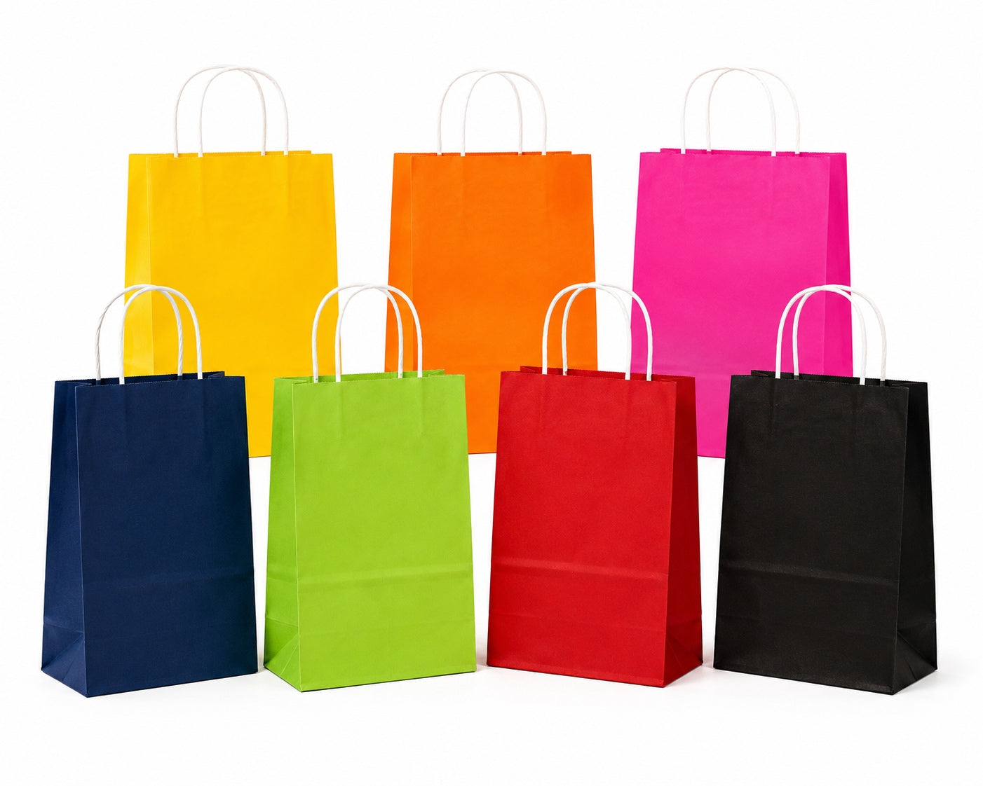 Color Cub 8.3 x 4.3 x 10.6 inches Paper Shopping Bag with Twisted Handles