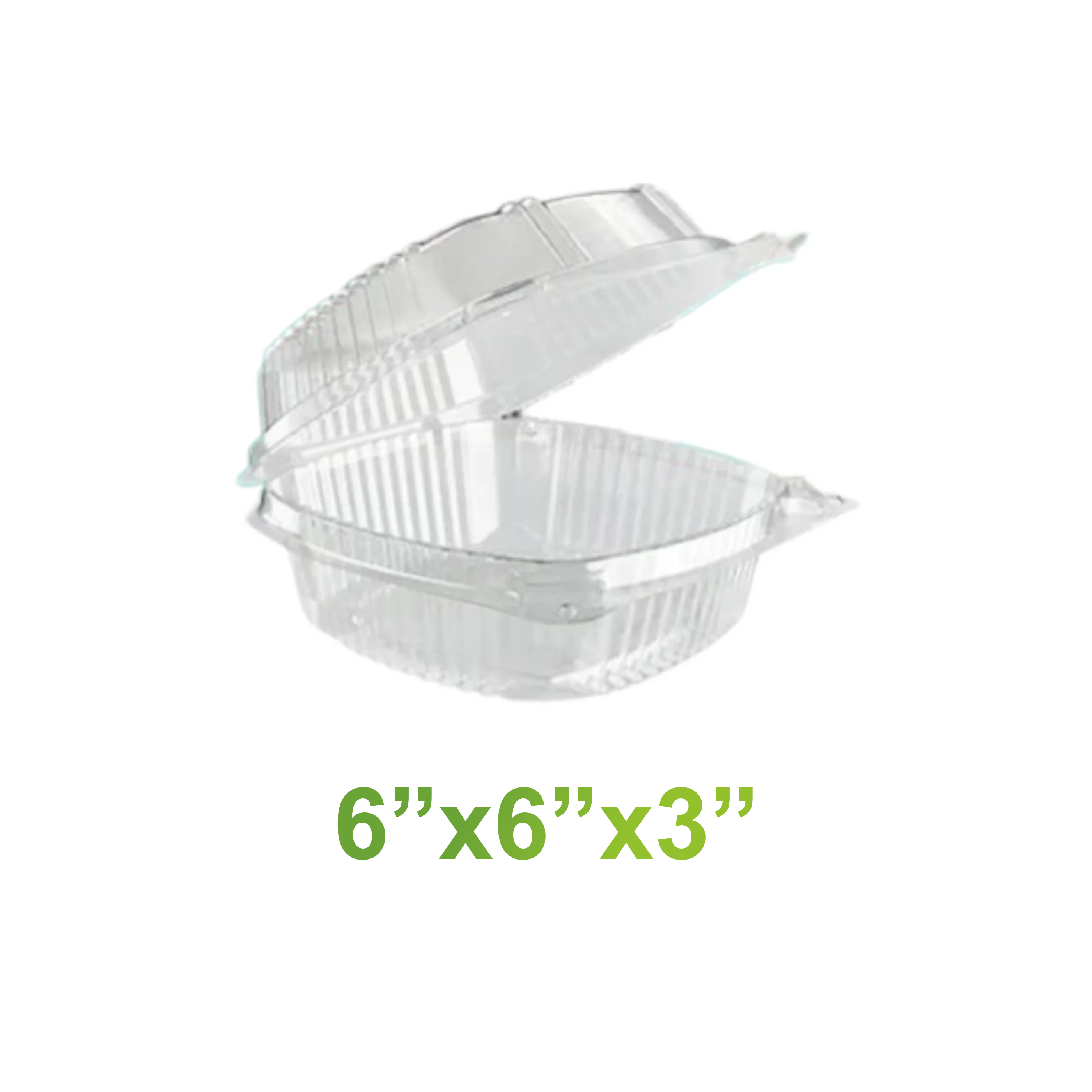 PP Clear Hinged Containers Heat Resistant - 6