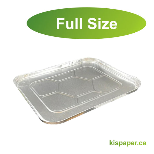 Foil Lid for Full Size Heavy-Duty Steam Table Pan - Carton of 50 - KIS PAPER - 5290; $0.717/pc