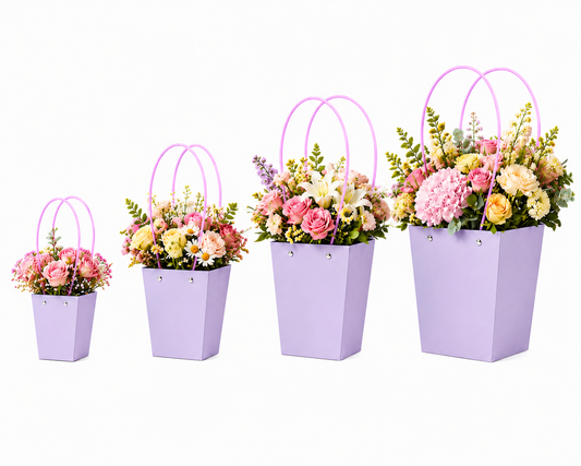 Light Purple Waterproof Flower Pot Bags – 4 Sizes (Small, Medium, Large, Extra Large) | 50pcs/Bundle