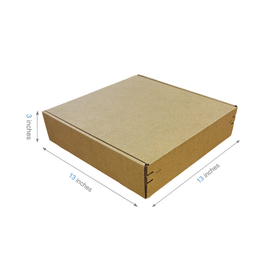 13" x 13" x 3" - Kraft Mailer Boxes Self-Seal Tape - Bundle of 40 - KIS PAPER - 1276; $2.232/pc