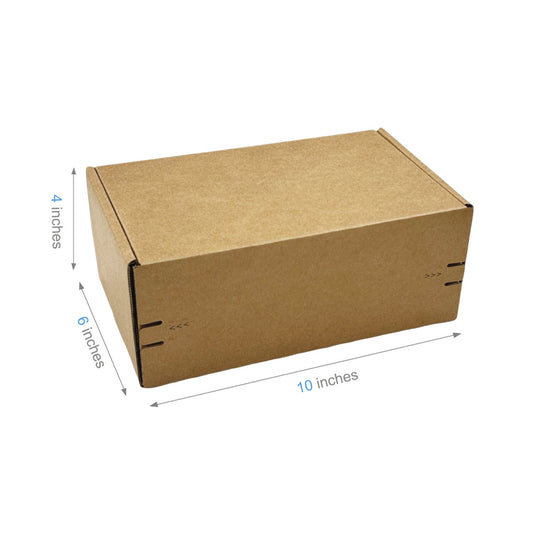 10" x 6" x 4" - Kraft Mailer Boxes Self-Seal Tape - Bundle of 40 - KIS PAPER - 1263; $1.746/pc