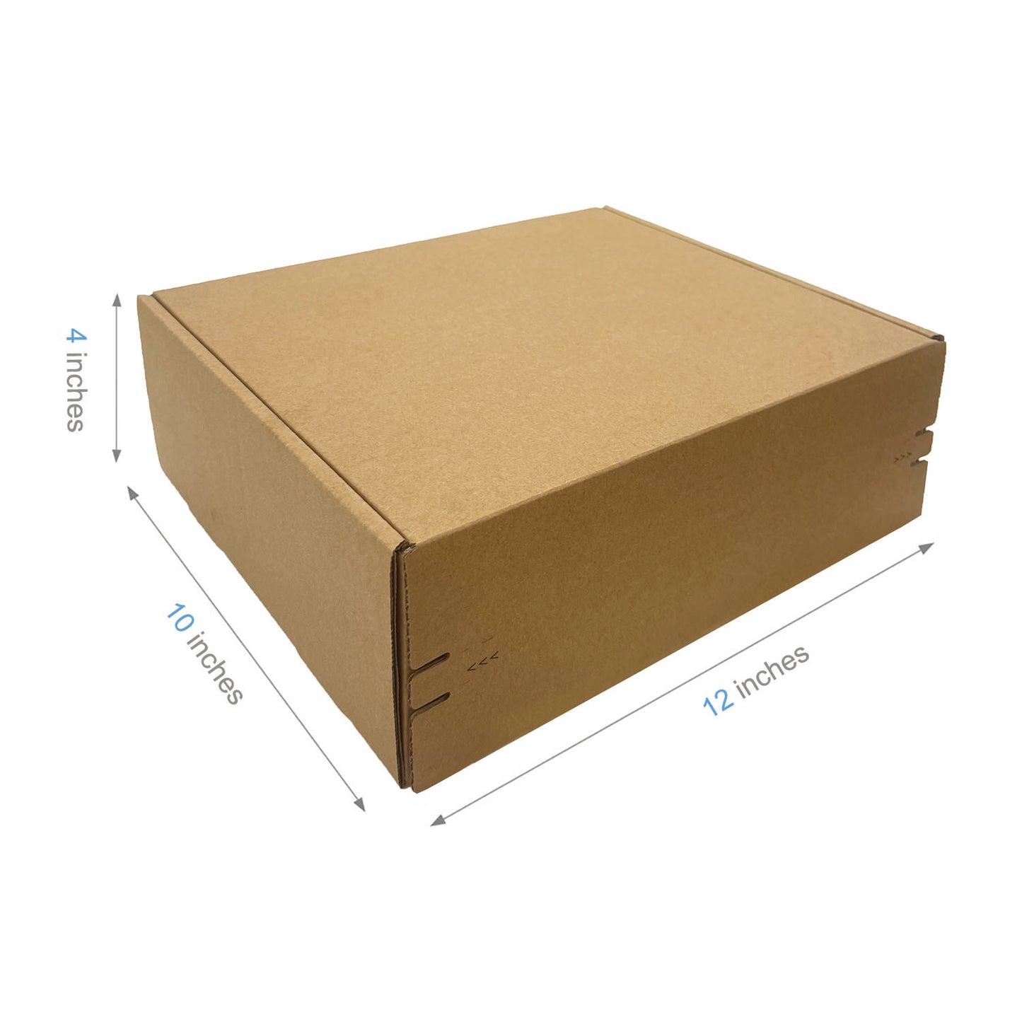 12" x 10" x 4" - Kraft Mailer Boxes Self-Seal Tape - Bundle of 40 - KIS PAPER - 1269; $2.187/pc