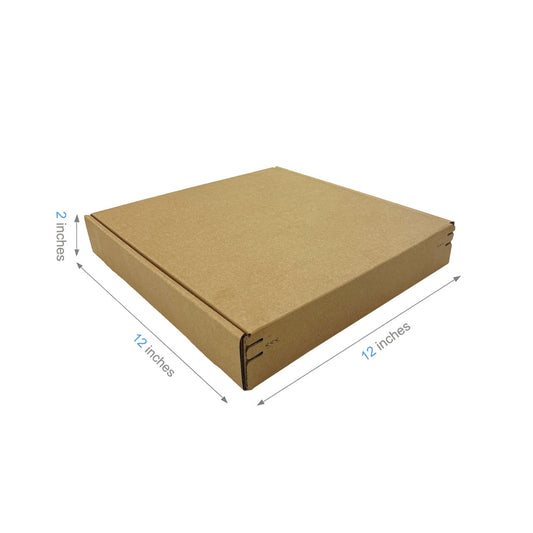 12" x 12" x 2" - Kraft Mailer Boxes Self-Seal Tape - Bundle of 40 - KIS PAPER - 1270; $1.80/pc