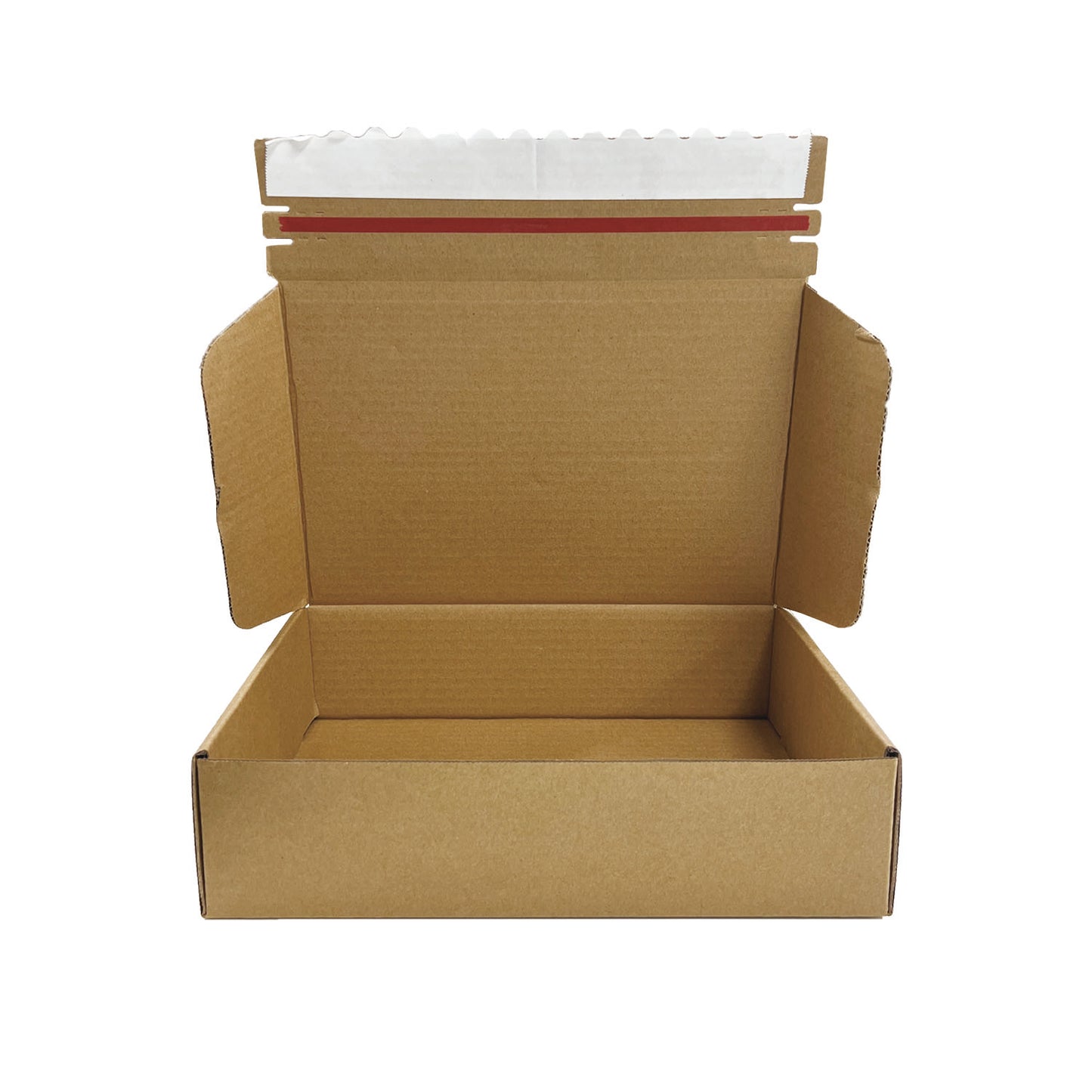 12" x 8" x 3" - Kraft Mailer Boxes Self-Seal Tape - Bundle of 40 - KIS PAPER - 1268; $1.485/pc