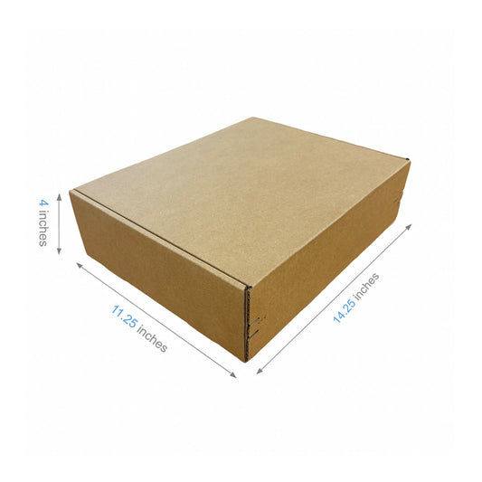 14.25" x 11.25" x 4" - Kraft Mailer Boxes Self-Seal Tape - Bundle of 40 - KIS PAPER - 1279; $2.196/pc