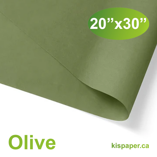 480pcs 20x30 inches Olive Solid Tissue Paper; $0.066/pc