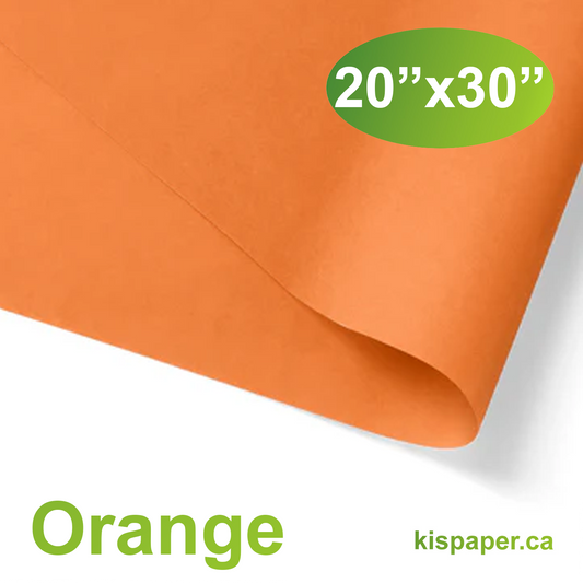 480pcs 20x30 inches Orange Solid Tissue Paper; $0.066/pc