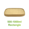 Kraft Paper Lids for Rectangular Food Containers (500–1000ml) – 300 Pack