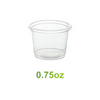 0.75oz - Plastic Portion Cups - Carton of 2500 - KIS PAPER - 5070; $0.010/pc